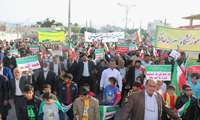 گزارش تصویری حضور پرشور و با شکوه مردم و مسئولین در راهپیمایی 22 بهمن ماه بندر دیّر