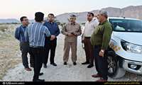 بازدید فرماندار دشتی از راههای روستایی کردلان و باغان