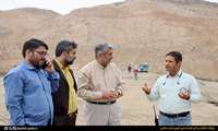 بازدید فرماندار دشتی و مدیر کل سیاسی ، انتخابات و تقسیمات کشوری استانداری بوشهر از سد دشت پلنگ