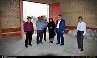 بازدید فرماندار دشتی از روند اجرای سالن ورزشی روستای چاوشی