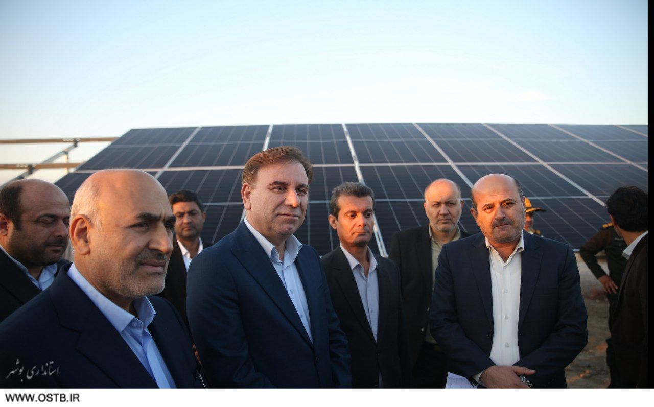 تا پایان سال جاری ۱۵۰ مگاوات برق خورشیدی در استان بوشهر وارد مدار می‌شود 
